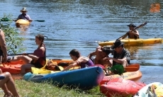 Foto 4 - Un descenso de disfraces con un perro como acompañante
