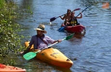 Foto 3 - Un descenso de disfraces con un perro como acompañante