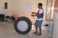 Foto 3 - Comienza el taller de percusión dirigido por Peu Meurray