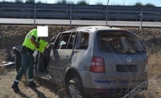 Foto 5 - Dos heridos en una brusca salida de v&iacute;a en la N-620