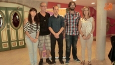 De I.a D. Magdalena Sánchez, Carlos Santamaría e HuELLAS, Luna , Pablo Tejeda y Purificación Pozo/FOTO: Raúl Hernández