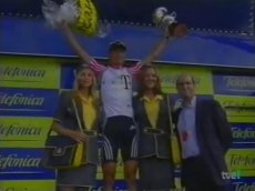 Ullrich como vencedor de la etapa de 1999
