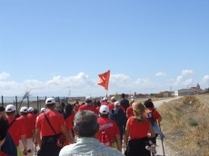 Foto 3 - Cantalapiedra recibe la entrada de la Marcha Teresiana en la provincia