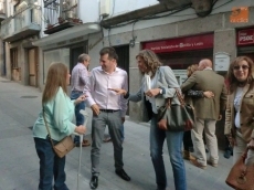Foto 4 - Luis Tudanca, candidato a la secretaría en Castilla y León, visita la Agrupación Socialista...