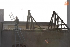 Foto 6 - Echa a arder en la Avenida de España de Ciudad Rodrigo un inmueble derruido