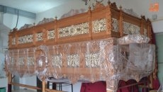 Foto 4 - La cofrad&iacute;a Preciosa Sangre presenta su nuevo trono, primero portado a costal