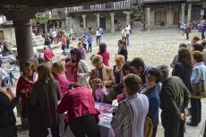 Foto 6 - Un gran lazo rosa en la Plaza Mayor albercana contra el cáncer de mama