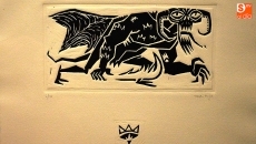 Foto 5 - Tomás Hijo muestra su exposición de grabados e ilustraciones en la ‘Salchichería Oeste 7’