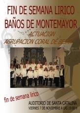 La ‘Coral de Béjar’ actuará en Baños de Montemayor el próximo viernes