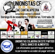 Unionistas colaborará este domingo con el Banco de Alimentos de Salamanca