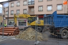 Foto 4 - Las obras de la calle San Fernando no se detienen pese a ser día festivo