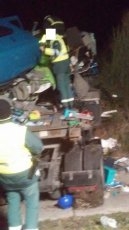 Foto 4 - Aparatoso accidente en cadena en la A-62 en las cercanías de Ciudad Rodrigo