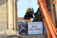 Foto 4 - Comienzan los trabajos para instalar una red antipalomas de 2.000 metros cuadrados en la Basílica 