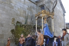 Los Reyes Magos participan en la Eucarist&iacute;a y adoraci&oacute;n al Ni&ntilde;o Jes&uacute;s en La Alberc