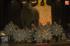 Botones charros, segundo puesto en el baile de disfraces para grupos de más de 8 participantes | Foto Adrián Martín