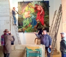 Foto 3 - 'El Bautismo de Jesús' ya engalana la iglesia parroquial