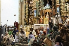 Foto 5 - Cateja Teatro ensaya la representación de La Pasión en la iglesia de Mogarraz