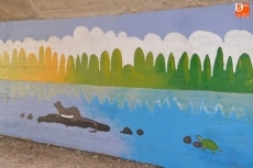 Foto 6 - La ribera del Águeda estrena mural ecológico gracias al proyecto ‘Ruta de los Molinos’
