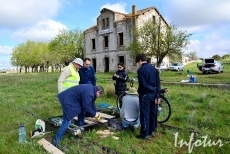 Foto 3 - Tod@vía continúa en su reivindicación de la vía de La Fregeneda con la inauguración de un...