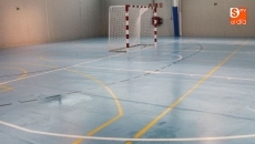 Foto 3 - Unas goteras en el pabellón de Aldeatejada obligan a suspender la jornada