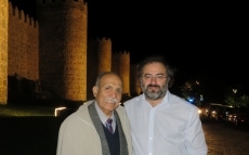 Con Samuel Escobar, por Ávila y Salamanca