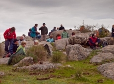 Grupo bejarano de montaña en la Peña de la Cruz / FOTO: Luis Martín