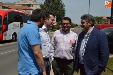 Foto 6 - Luis Tudanca anuncia en un mitin expr&eacute;s que implantar&iacute;a urgencias pedi&aacute;tricas