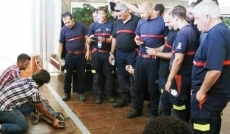 Foto 3 - Bomberos mirobrigenses participan en un curso de tratamiento de reptiles