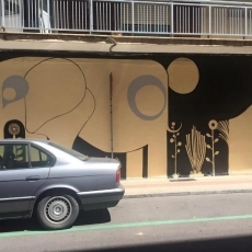 Foto 5 - Un mural del artista ‘El Dimitry’ se incorpora a la Galería de Arte Urbano del barrio del Oeste