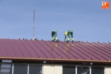 Foto 4 - La Diputación cambia la cubierta de la nave principal de ganado y amplía el aparcamiento de los...