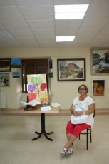 Éxito de la exposición de pintura con obras de 17 artistas vinculados al pueblo