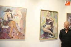 Foto 3 - La pintura de Jorge Orejudo ya luce en la Sala Polícroma de La Salchichería