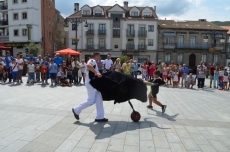 Foto 5 - Valientes pequeños recortadores se lanzan a la plaza ante los cuernos de los astados