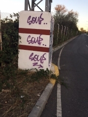 Foto 3 - Arrestado un joven cuando realizaba varias pintadas