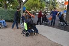 Foto 4 - La Corporación experimenta cómo se transita por la ciudad en silla de ruedas