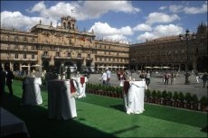 Pol&eacute;mica por la celebraci&oacute;n de una fiesta privada en plena Plaza Mayor