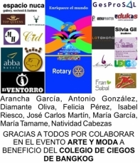 Foto 3 - Arte, moda y solidaridad a beneficio de la Escuela de Ciegos de Bangkok