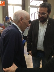 Felipe García, recibe la visita del Alcalde de Sabadell, en la celebración de su centenario