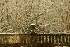 Paisajes nevados en la ciudad y sus alrededores