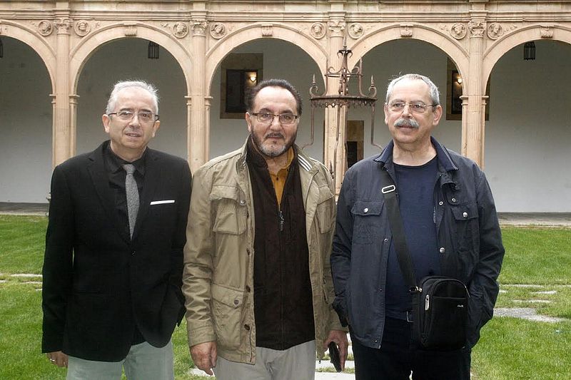 Emilio Montero, Ángel Luis Delgado y Ángel Rodríguez (Foto de José Amador Martín)