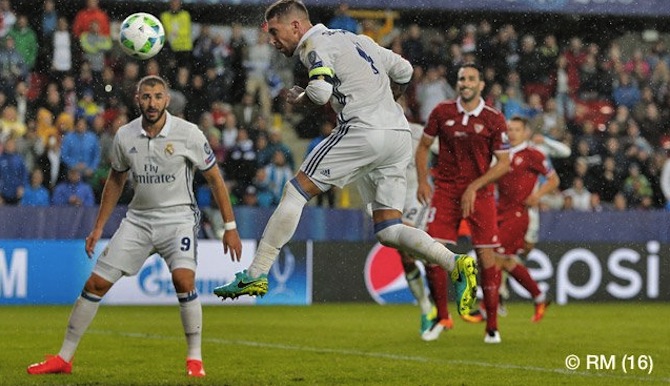 Remontada del Real Madrid, ganador de la Supercopa