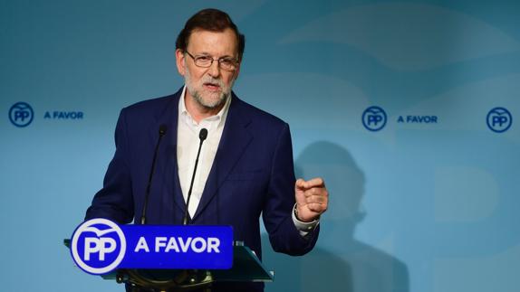 Mariano Rajoy tras la reunión del Comité Nacional del PP