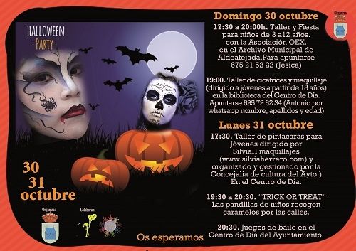 El Ayuntamiento programa diferentes talleres y juegos para celebrar Halloween  