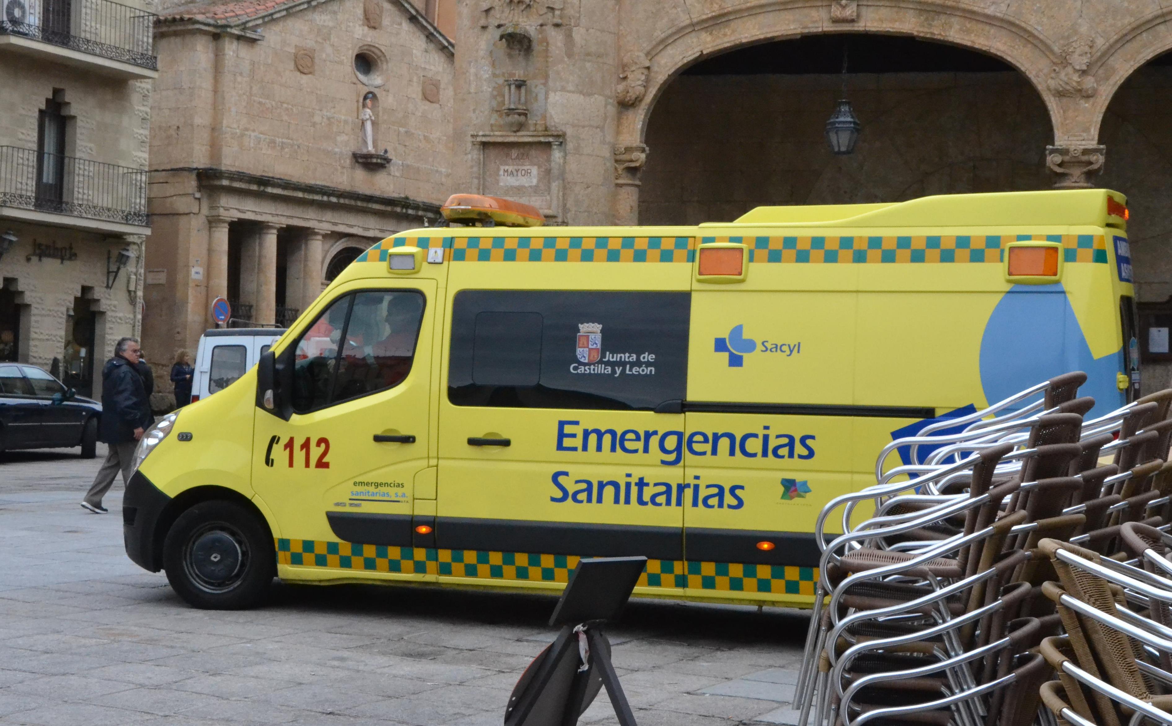 Intervención de una ambulancia en otra incidencia particular en la jornada del miércoles