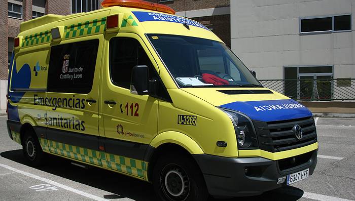La niña fue trasladada al hospital en una ambulancia de Soporte Vital Básico