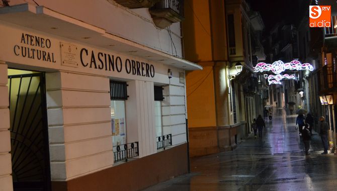 Exterior de la cafetería del Casino Obrero