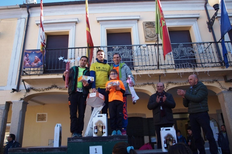 Podio masculino de la prueba disputada en La Fuente de San Esteban