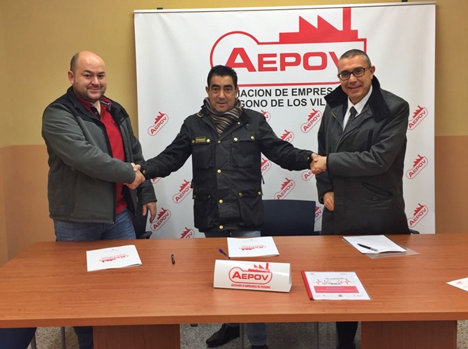 Firma del acuerdo entre AEPOV y Sabila Soluciones Integrales