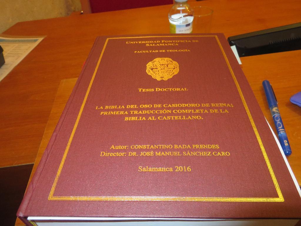 Foto 5 - Constantino Bada Prendes defiende su tesis doctoral "La Biblia del Oso de Casiodoro de Reina;...