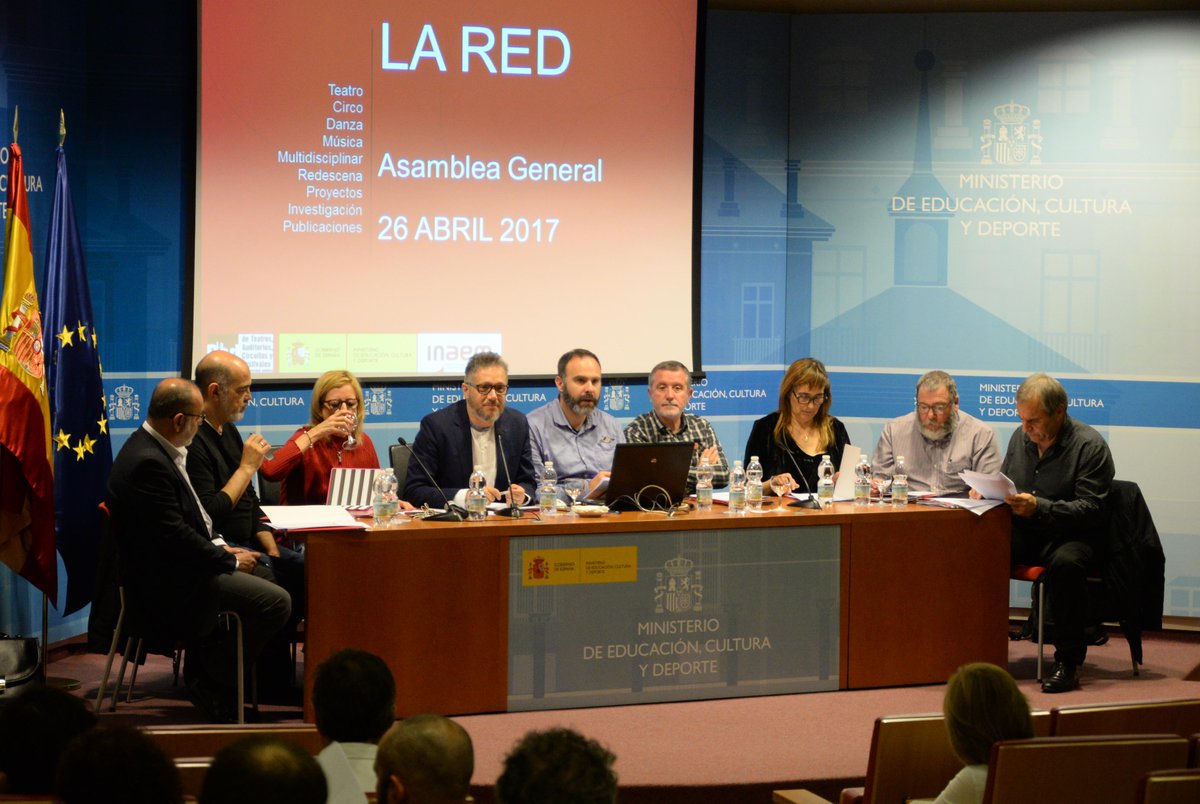 Imagen de la Asamblea de la mañana del miércoles en Madrid | Foto @LaRed_deTeatros